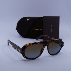 Tom Ford Blake-02 FT1102 52F Aviator Sunglasses - Havana/Brown Gradient